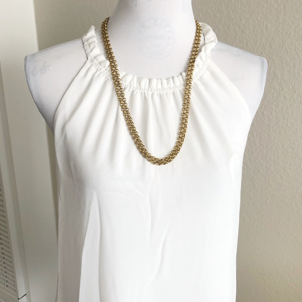 Natalie B. Cecilia Vintage Layering Chain in Brass - Picture 5 of 7